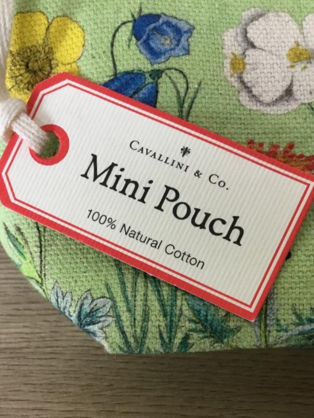 Cavallini & Co Mini Pouch Wildflowers w/Zipper Closure NWT - Picture 4 of 5